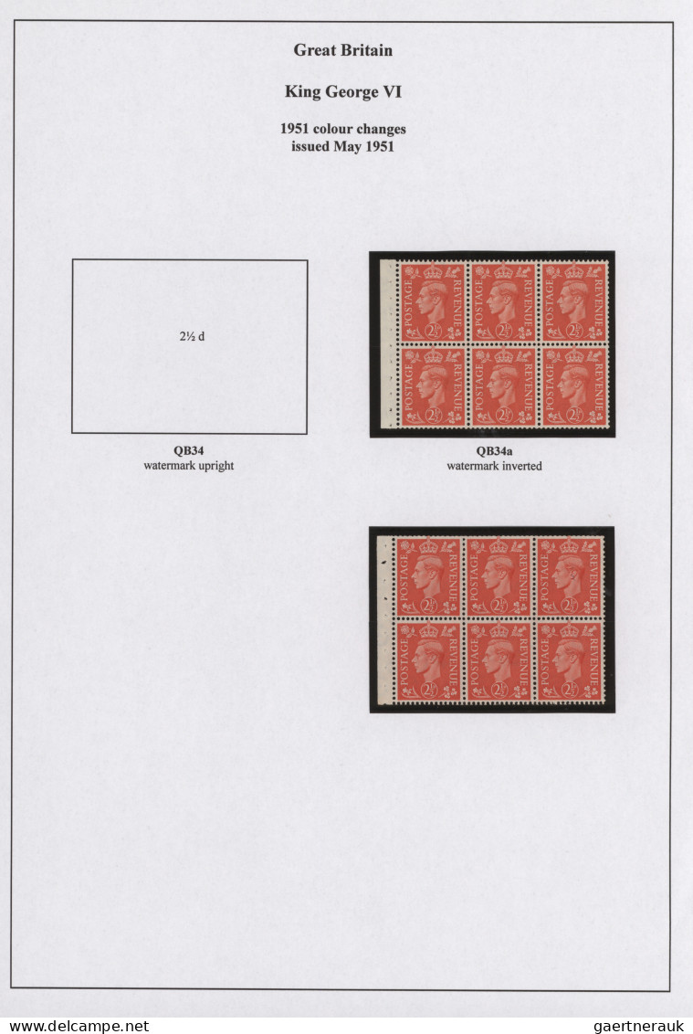 Great Britain: 1941/1951, KGVI, Specialised Mint Collection Of Apprx. 277 Stamps - Unused Stamps