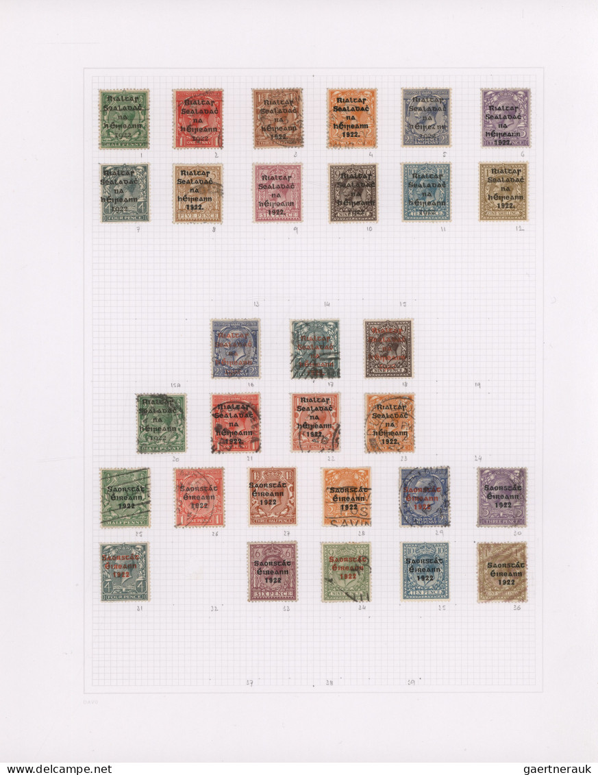 Ireland: 1922/2013, Used And Mint Collection In A DAVO Album Well Arranged On Ap - Oblitérés