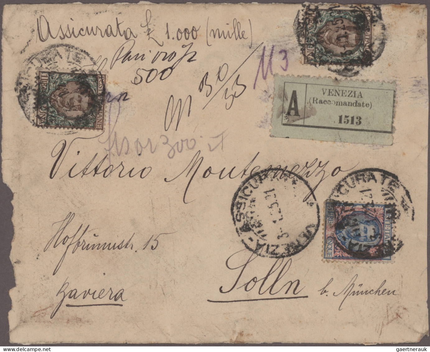 Italy: 1852/1960, collection of apprx. 120 covers/cards, usual postal wear, comp