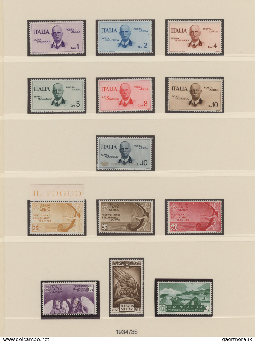 Italy: 1861/1943, mint collection in two Lindner hingeless binders, well collect