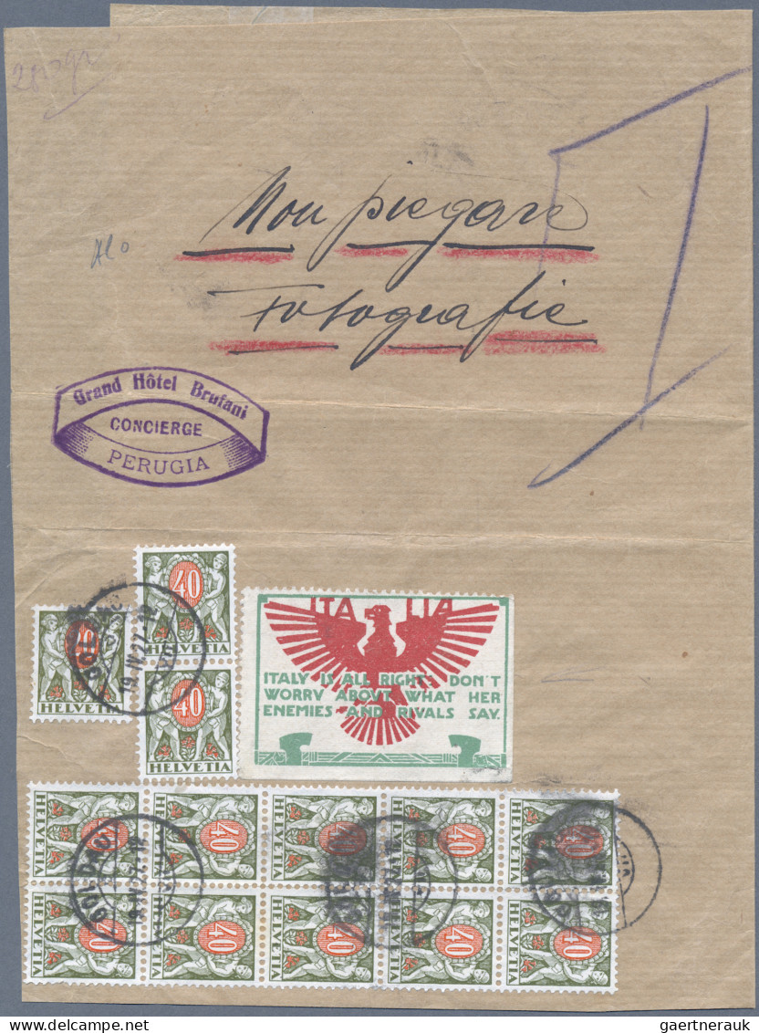 Italy: 1902/1949: Collection Of 40 Covers, Picture Postcards And Postal Statione - Sammlungen