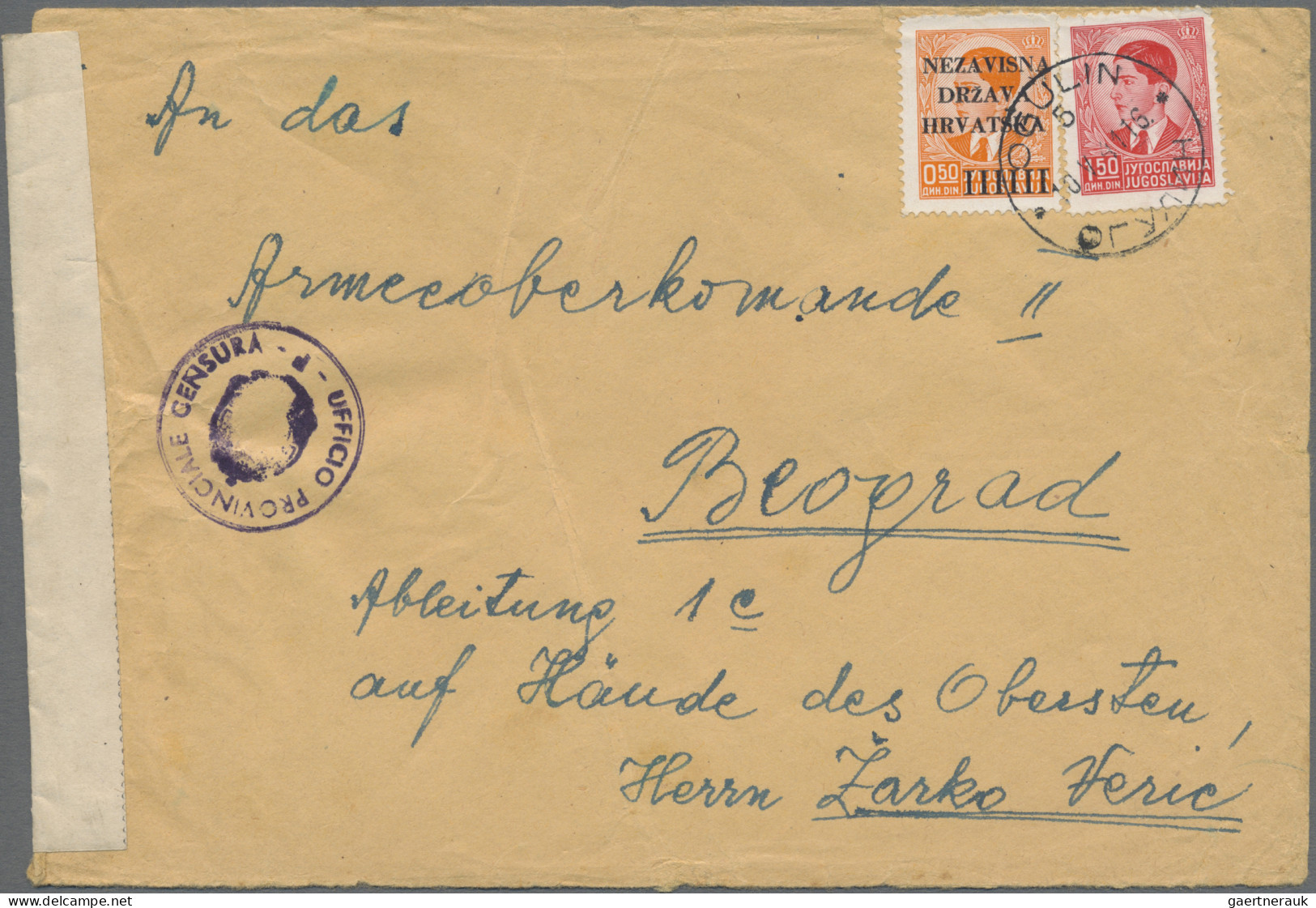 Croatia: 1843/1945, Assortment Of Apprx. 55 Covers/cards, From Austrian Period T - Kroatien