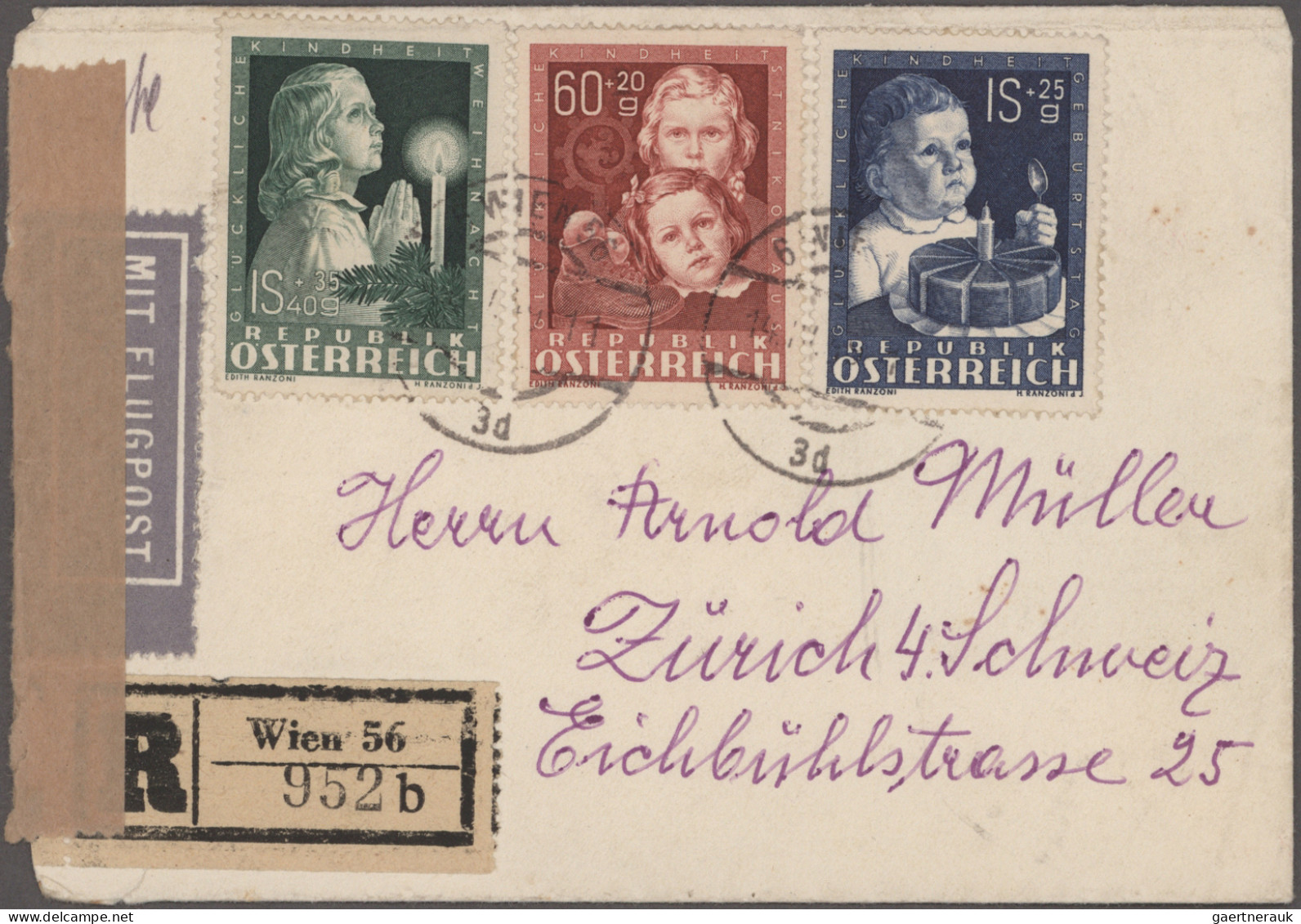 Österreich: 1850/1970 (ca.), guter Posten von ca. 310 Briefen und Karten in nett