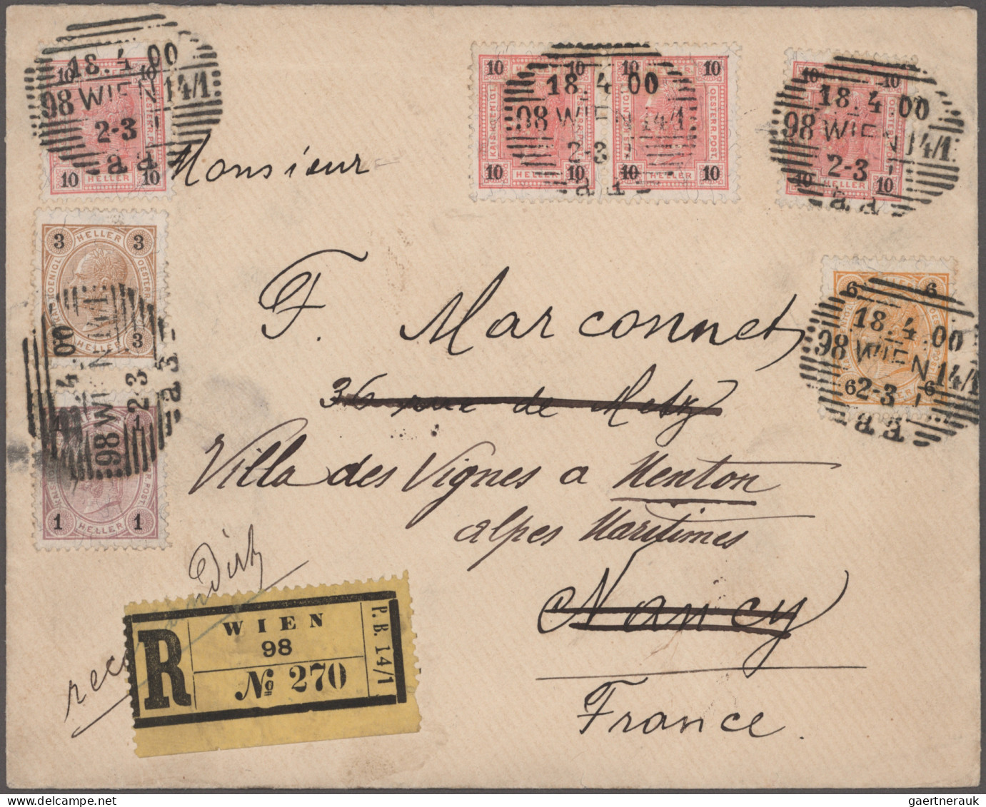 Österreich: 1850/1970 (ca.), guter Posten von ca. 310 Briefen und Karten in nett