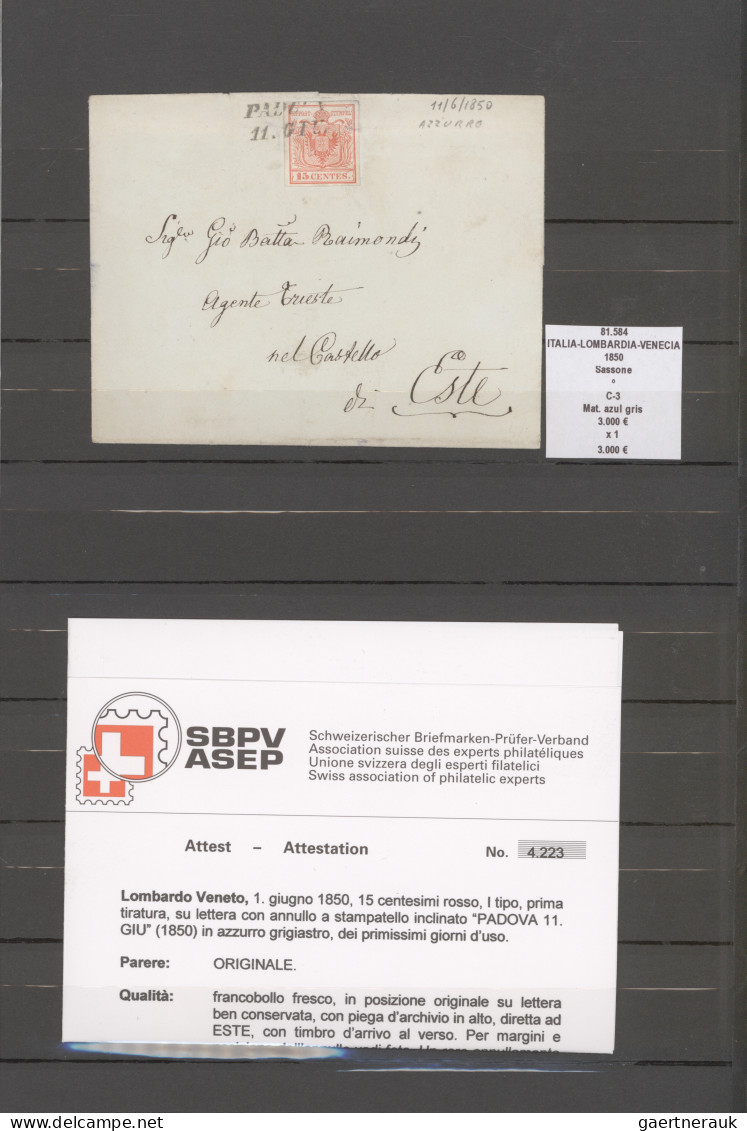 Österreich - Lombardei Und Venetien: 1850/1864, Assortment Of 13 Letters Mainly - Lombardo-Vénétie