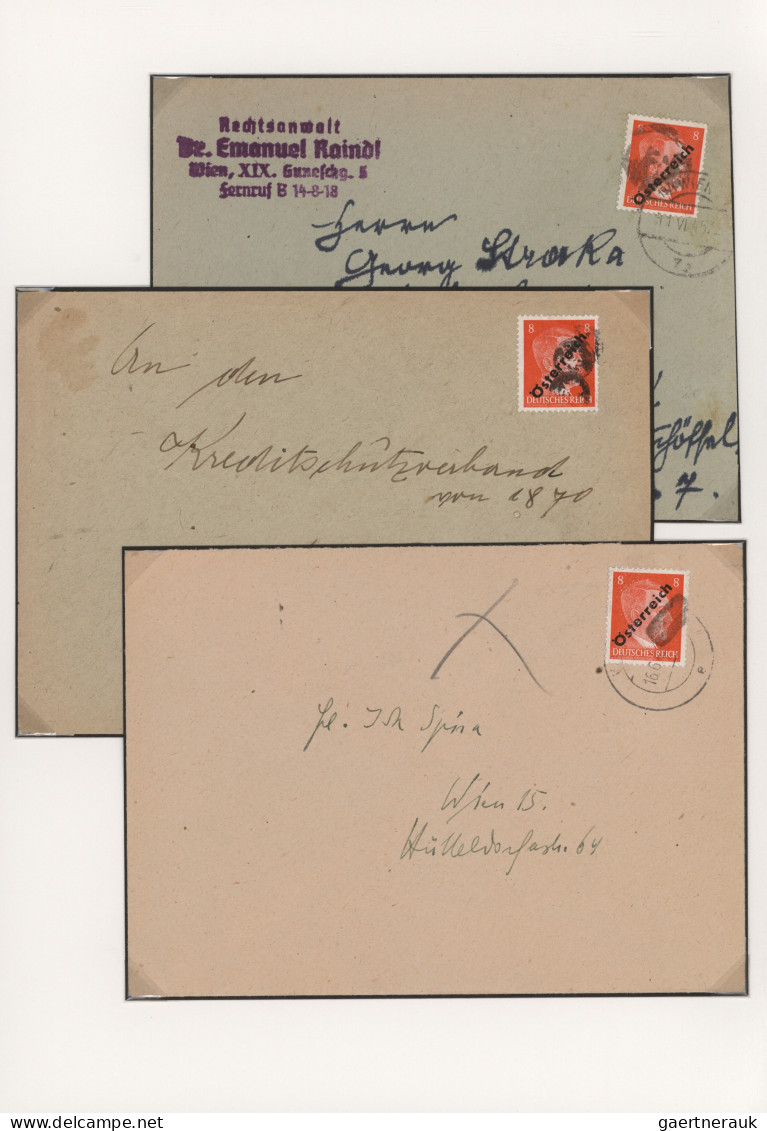 Österreich - Stempel: 1945, "Wiener Klecksstempeln" (auch "Österreich Provisorie