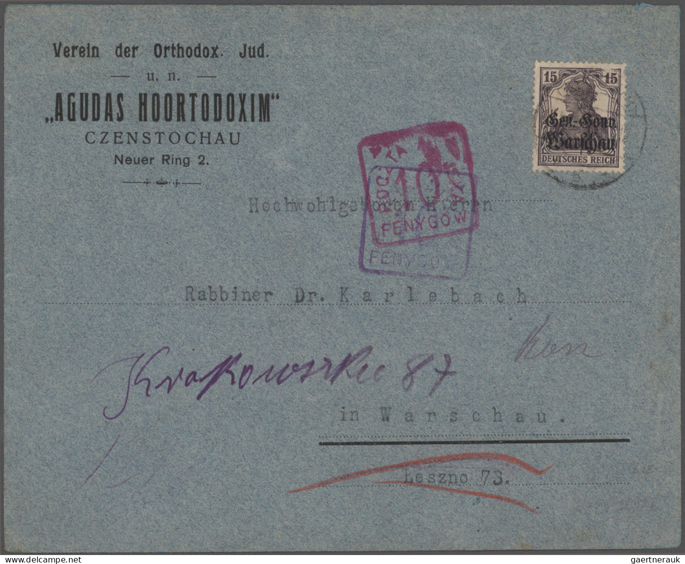 Poland: 1916/1945, Collection Of 63 Covers/cards, Comprising German Occupation W - Briefe U. Dokumente