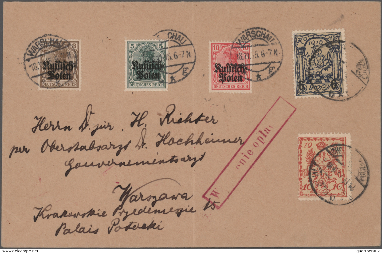 Poland: 1916/1945, collection of 63 covers/cards, comprising German occupation W