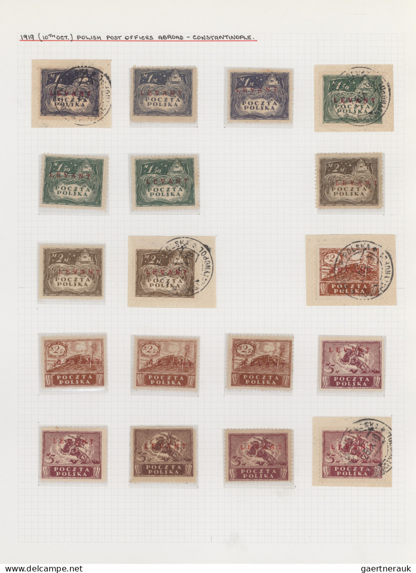 Poland: 1919/1923, Specialised Collection Of Apprx. 1.220 Stamps Neatly Arranged - Gebraucht