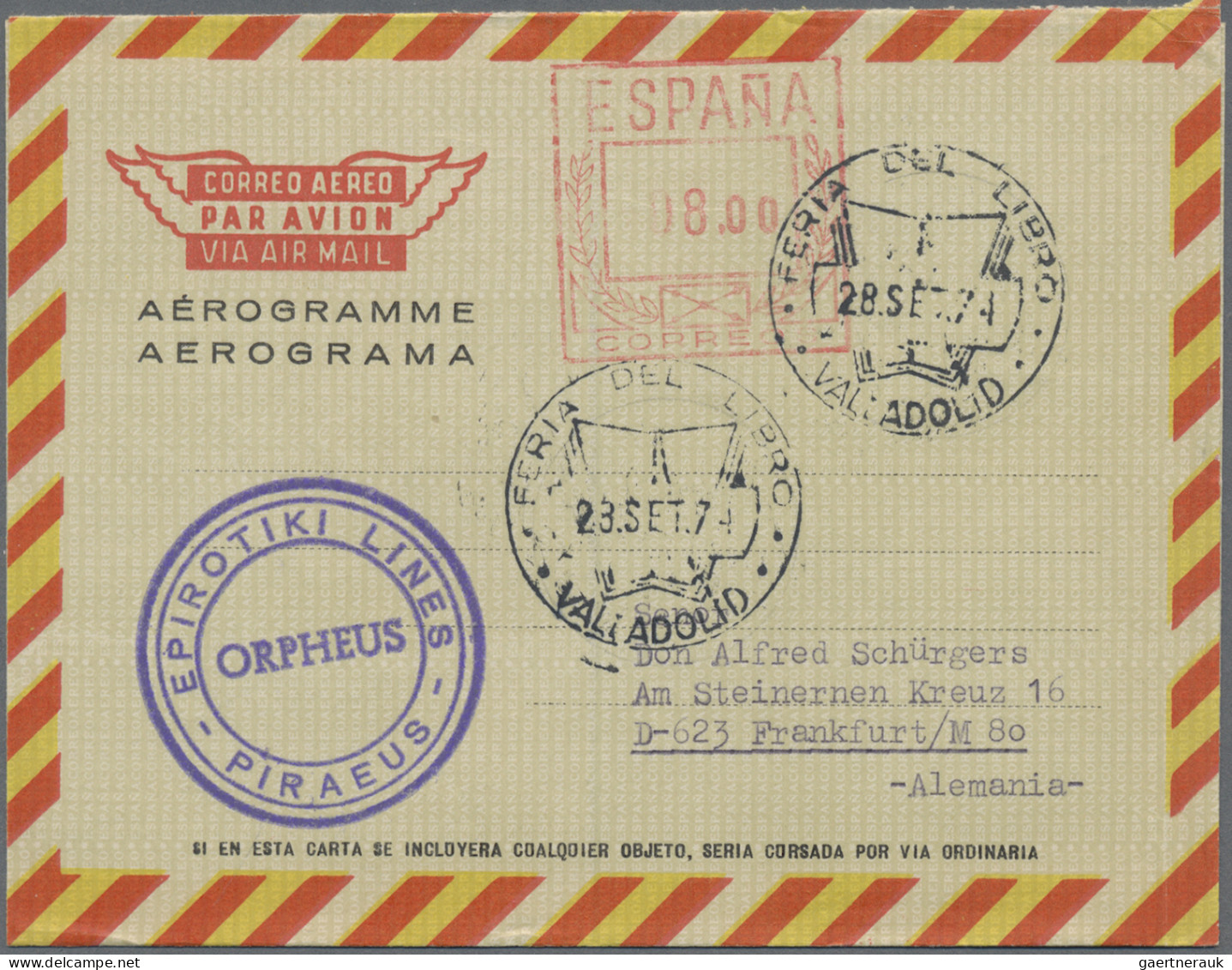 Spain - Postal Stationery: 1970/1987 (ca.), Assortment Of Apprx. 52 Air Letter S - 1850-1931