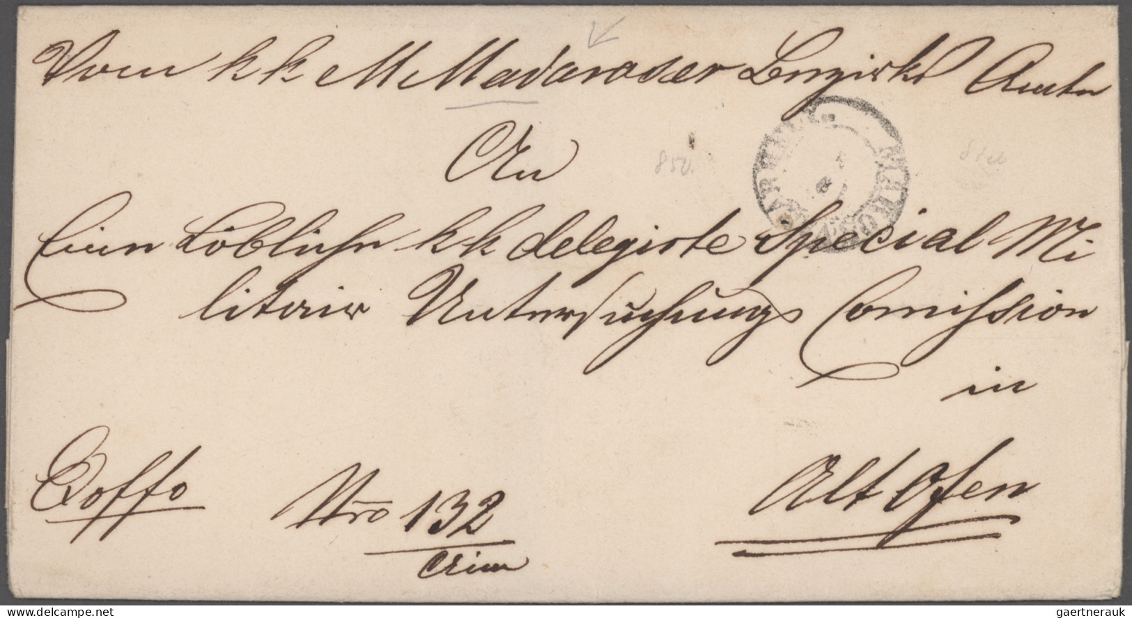 Hungary -  Pre Adhesives  / Stampless Covers: 1800/1850 (ca.), assortment of 24