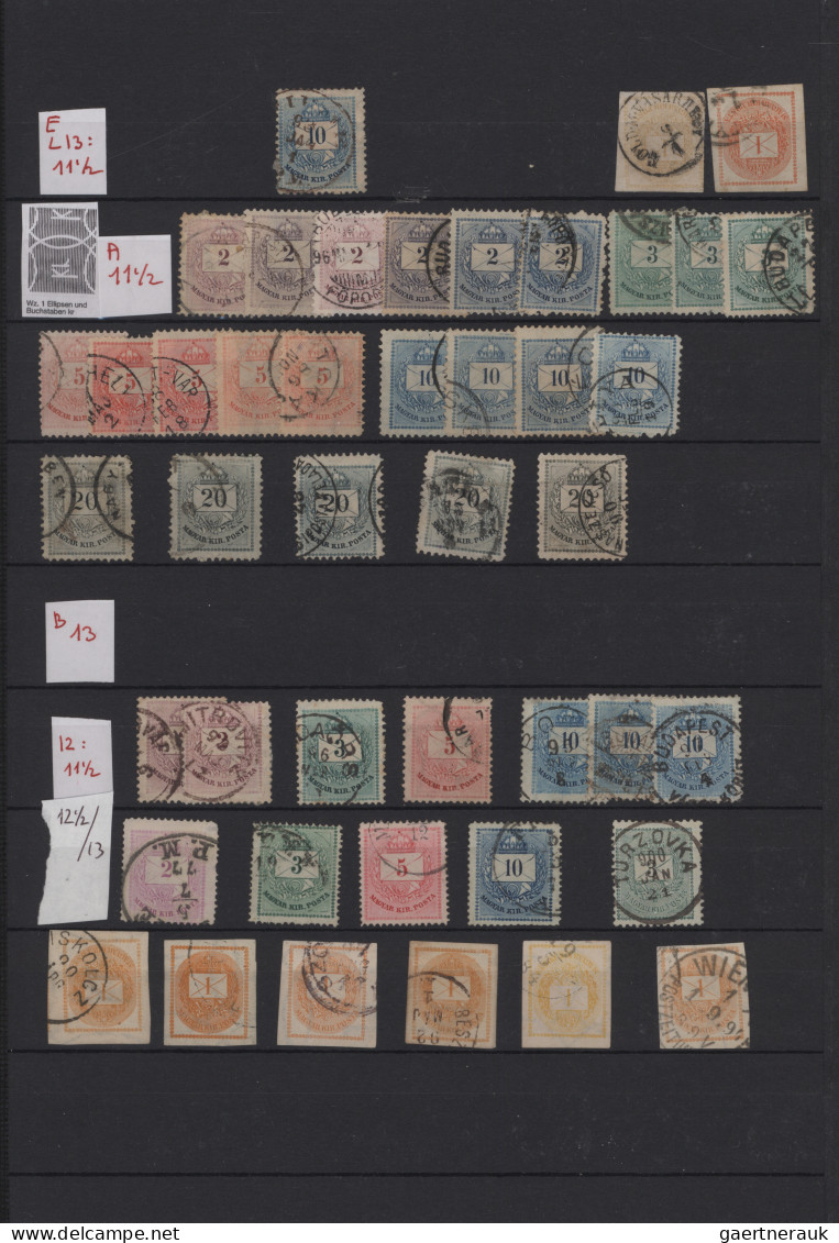 Hungary: 1871/1919, Mint And Used Collection On Stocksheets, From A Nice Part 1s - Gebraucht