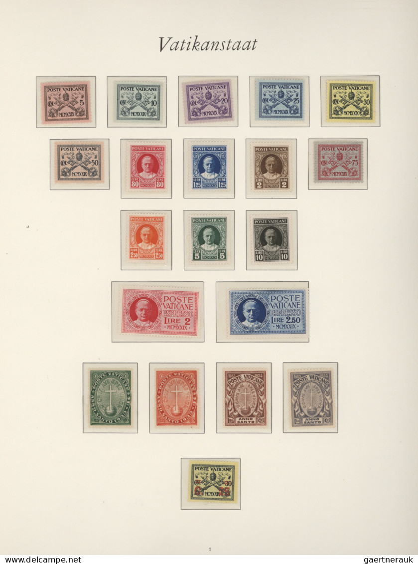 Vatican City: 1929/1964, A Decent Mint Collection On Borek Album Pages Incl. All - Collections