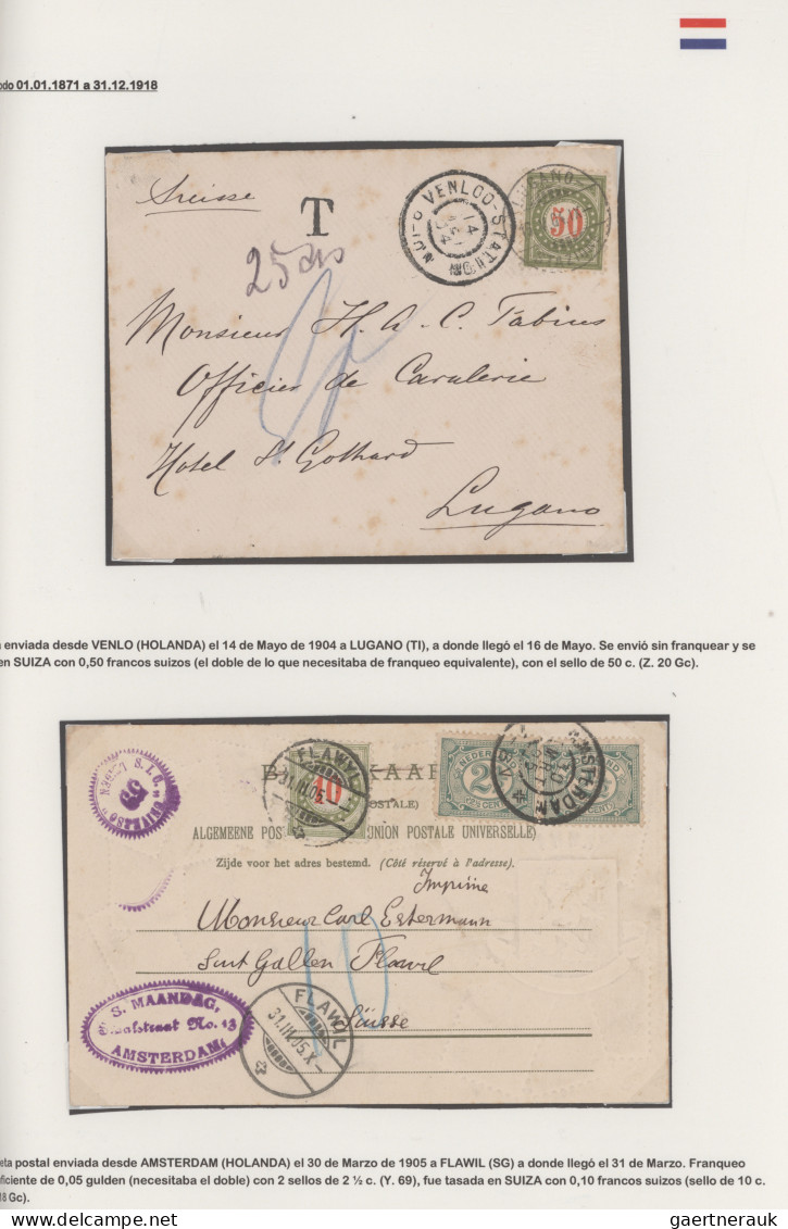 Benelux: 1904/1938 Collection Of 18 Covers, Postcards And Postal Stationery Item - Autres - Europe