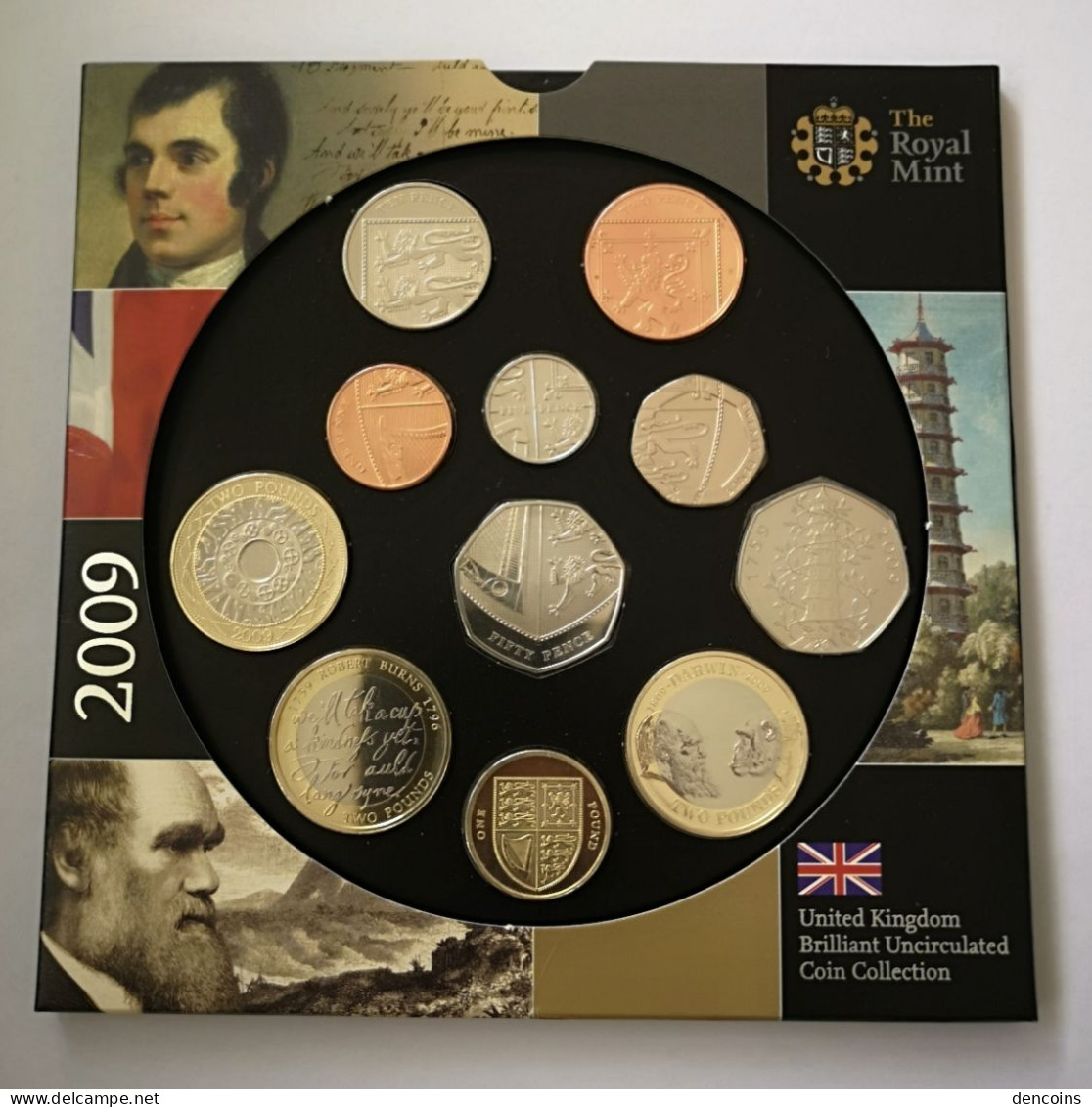 UNITED KINGDOM 2009 GREAT BRITAIN BU SET – ORIGINAL - GRAN BRETAÑA GB - Mint Sets & Proof Sets