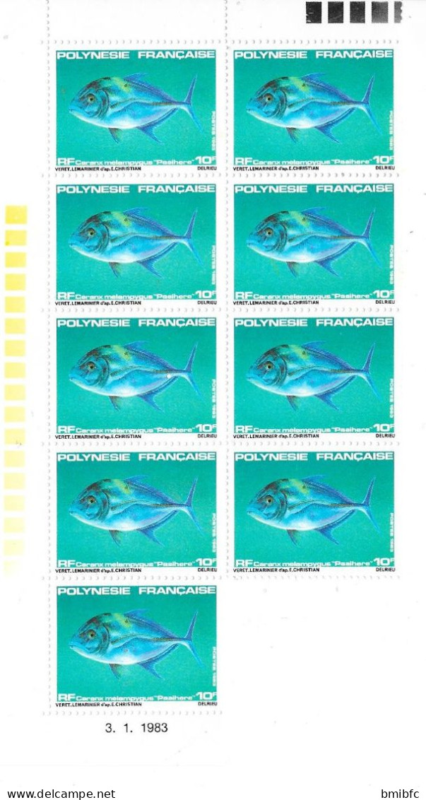Lot de 343  timbres neufs POLYNÉSIE FRANÇAISE (tous scannés)