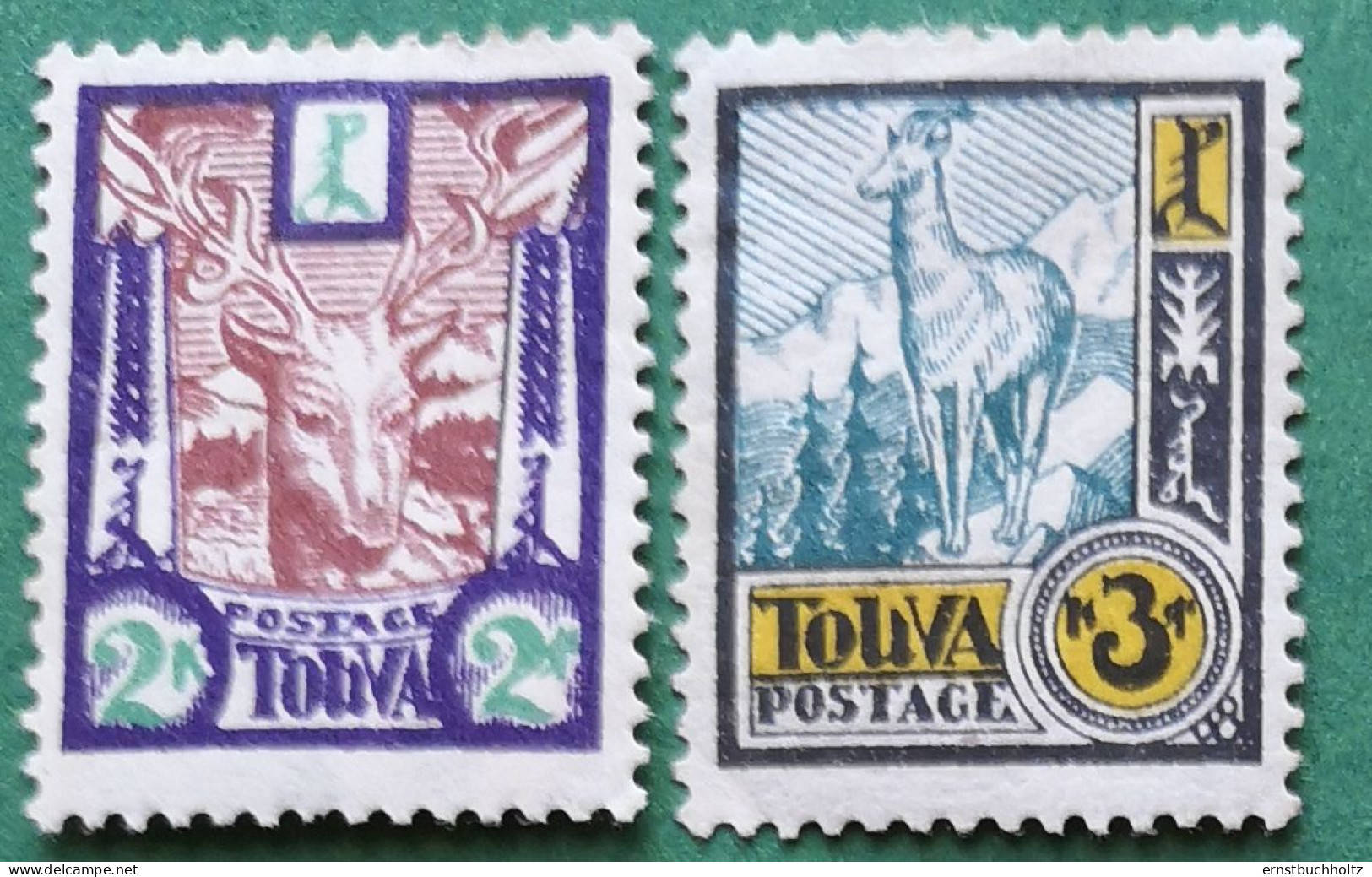 Tuva 1927 Hirsch Goral SG 16/17** Mit Falz - Touva