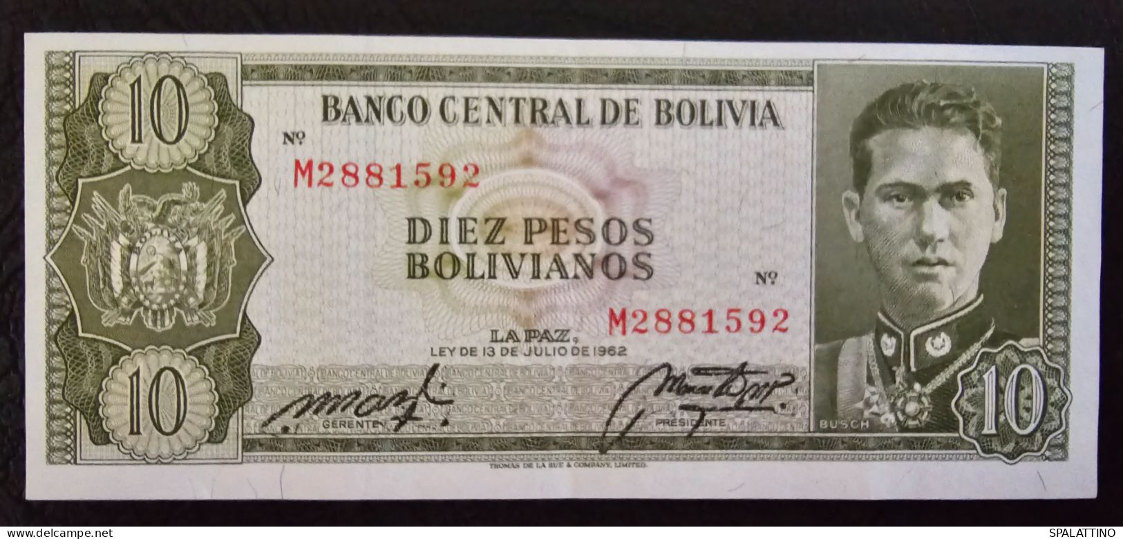 BOLIVIA- 10 BOLIVIANOS 1962. - Bolivië