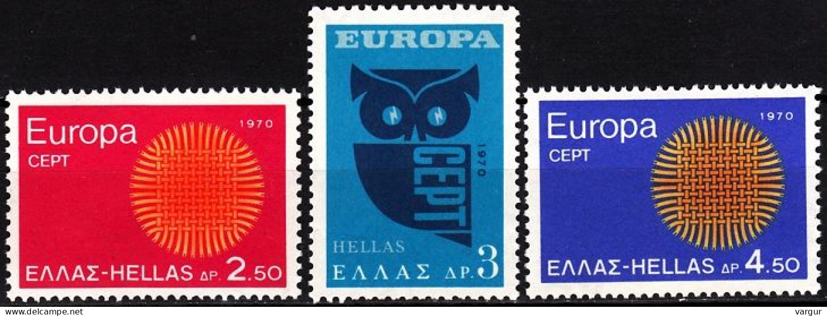 GREECE 1970 EUROPA. Complete Set, MNH - 1970