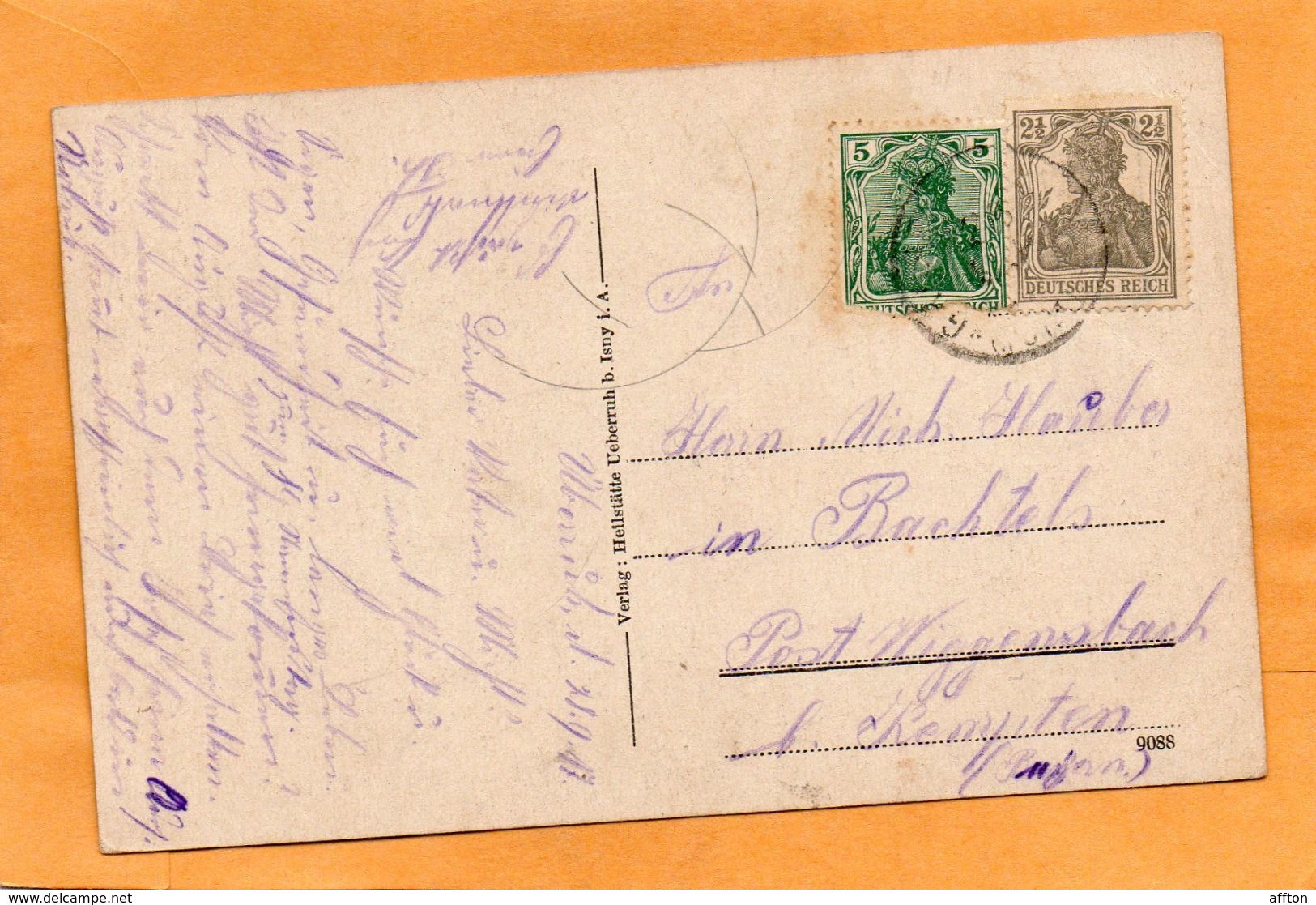 Ueberruh Isny Im Allgau Germany 1906  Postcard - Isny