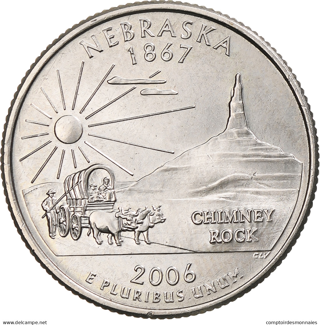 États-Unis, Quarter, 2006, U.S. Mint, Cupronickel Plaqué Cuivre, FDC, KM:383 - Other & Unclassified