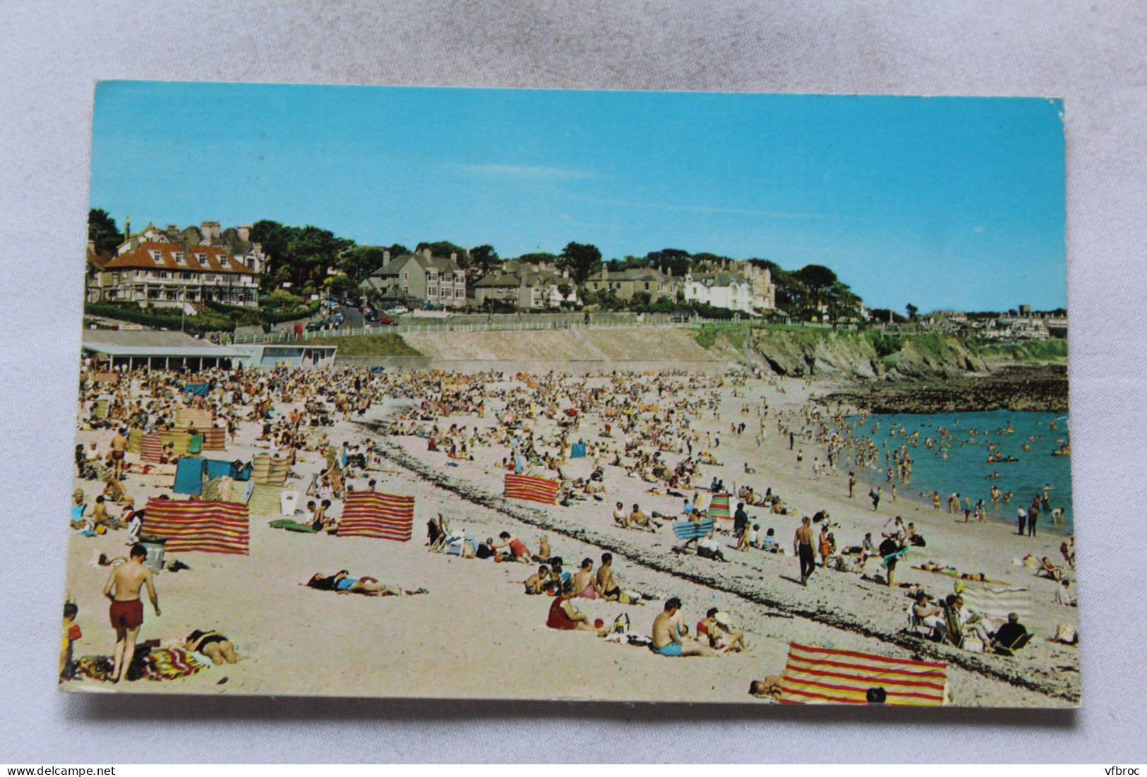 Cpsm, Falmouth, Gyllyngvase Beach, Angleterre - Falmouth