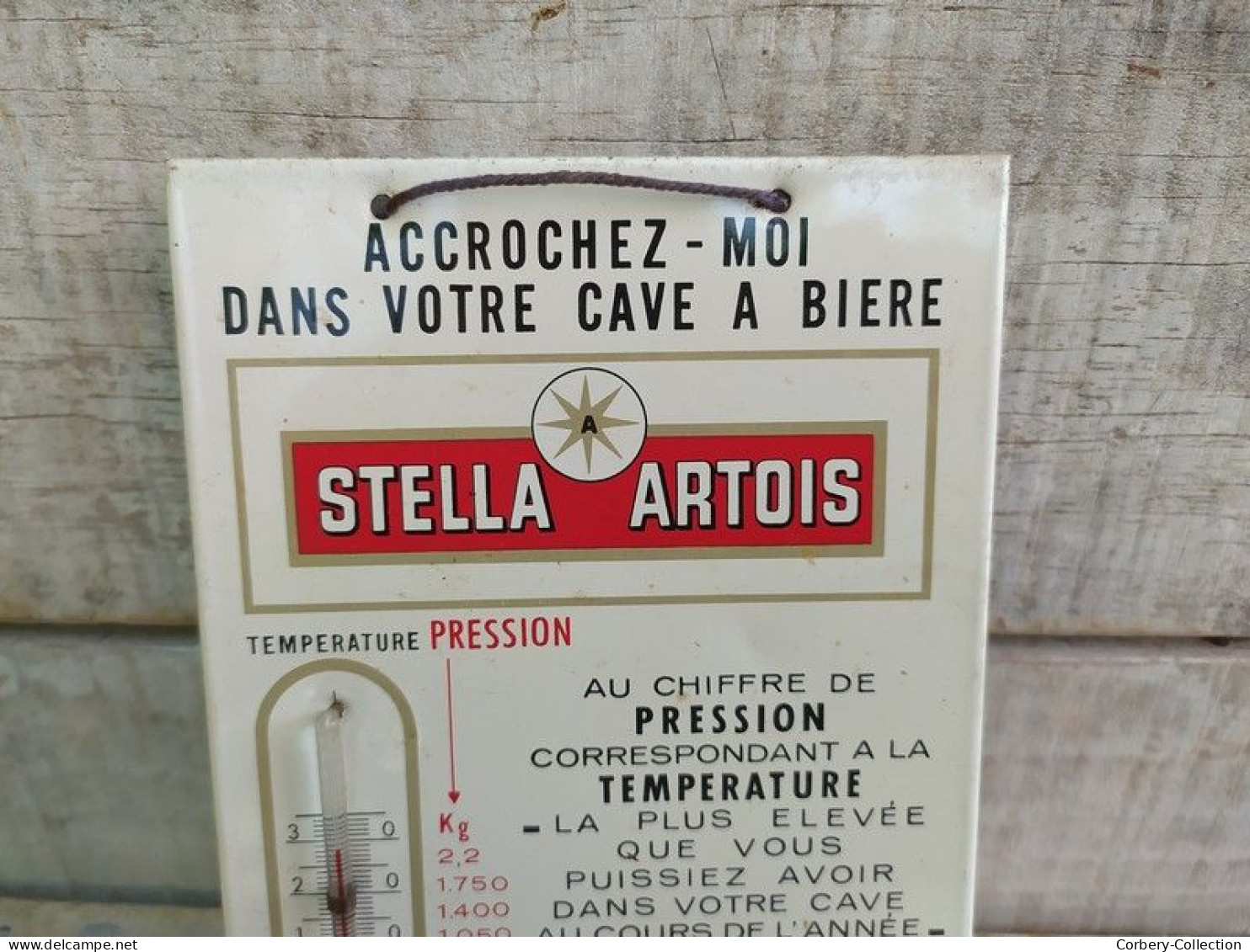 Ancien Thermomètre Bière Stella Artois Collection Bistro - Schnaps & Bier