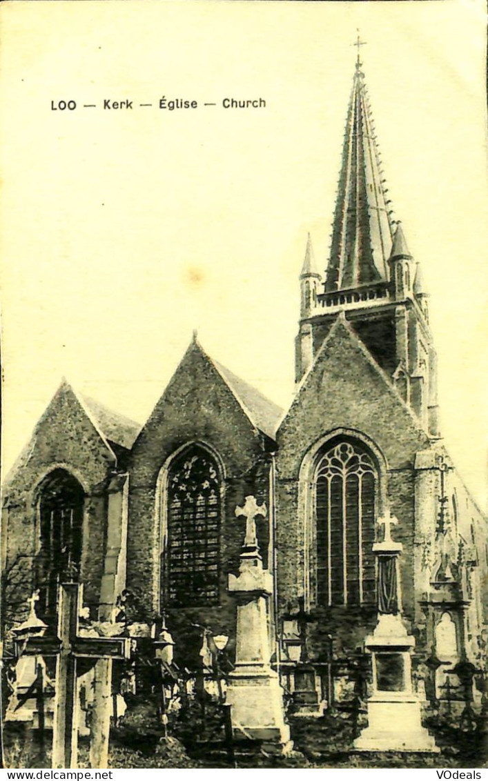 Belgique -  Flandre Occidentale - Loo - Kerk - Lo-Reninge