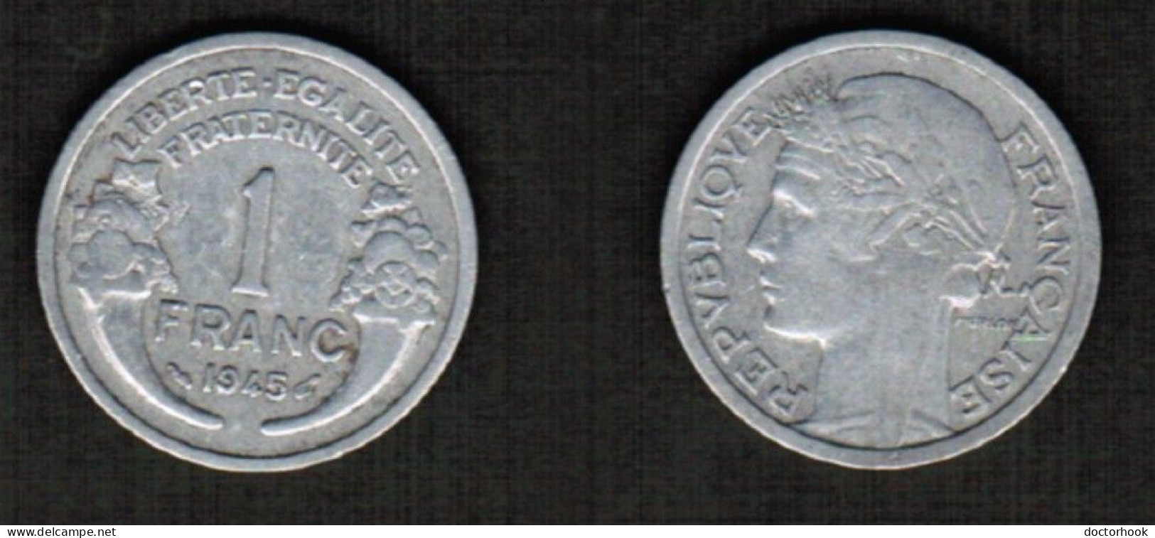 FRANCE   1 FRANC 1945 (KM # 885a.1) #7548 - 1 Franc