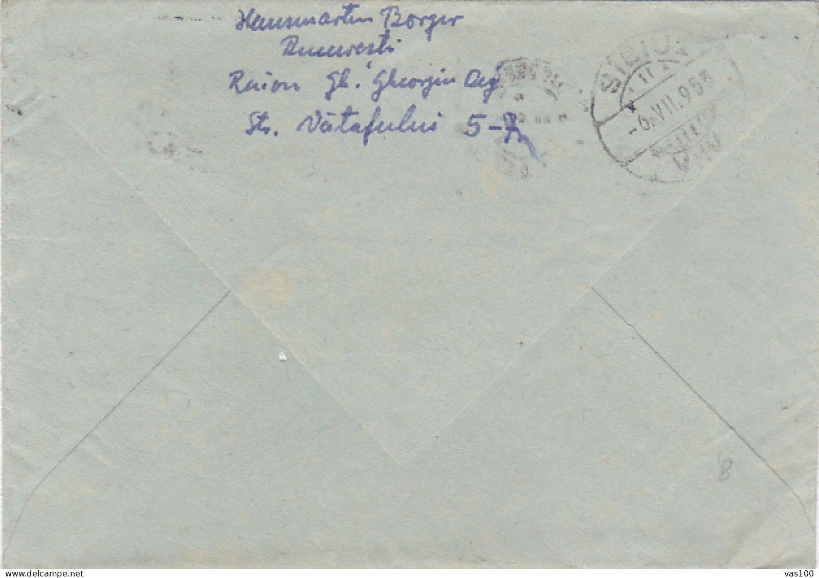 AGRICULTURE, STAMPS ON COVER, 1953, ROMANIA - Lettres & Documents