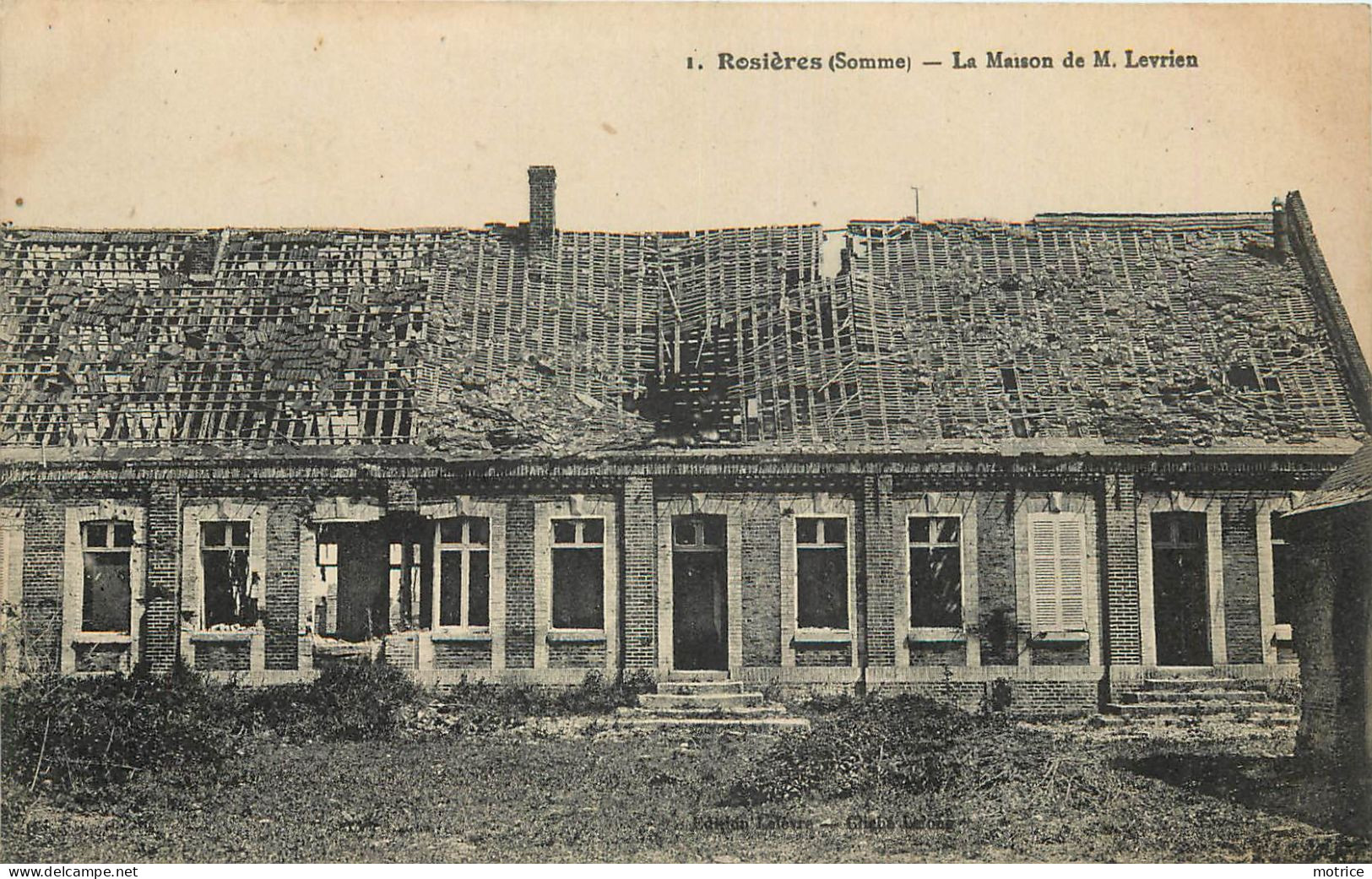 ROSIERES - La Maison De M.Levrien. - Rosieres En Santerre