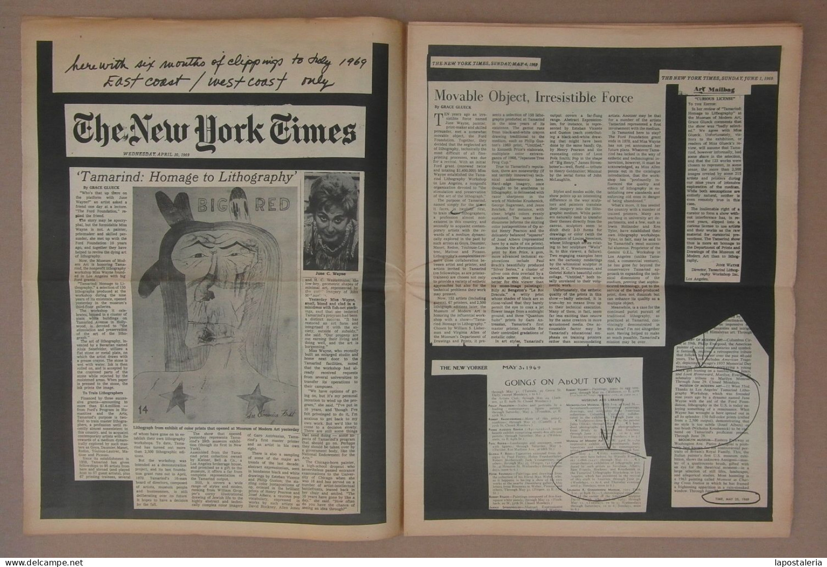 U.S.A. *Tamarind Facts* Tamarind Lithography Workshop Inc. 1969. Tapas + 18 Págs. Meds: 385 X 290 Mms. - Fine Arts