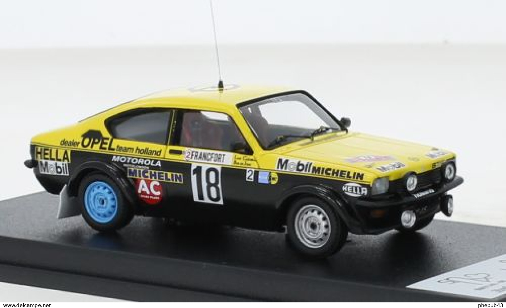 Opel Kadett C GT/E - L. Carlsson/B. De Jong - Rallye Monte-Carlo 1978 #18 - Troféu - Trofeu