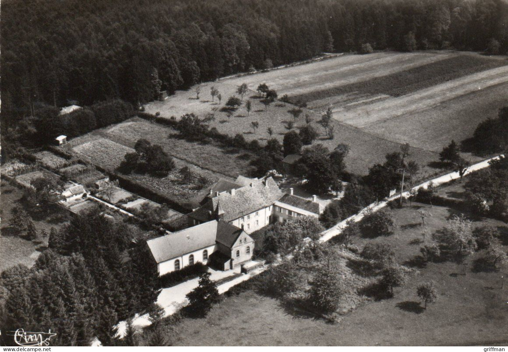 ENVIRONS DE PHALSBOURG NOTRE DAME DE BONNE FONTAINE LE COUVENT DES PERES FRANCISCAINS VUE AERIENNE CPSM 10X15 TBE - Phalsbourg