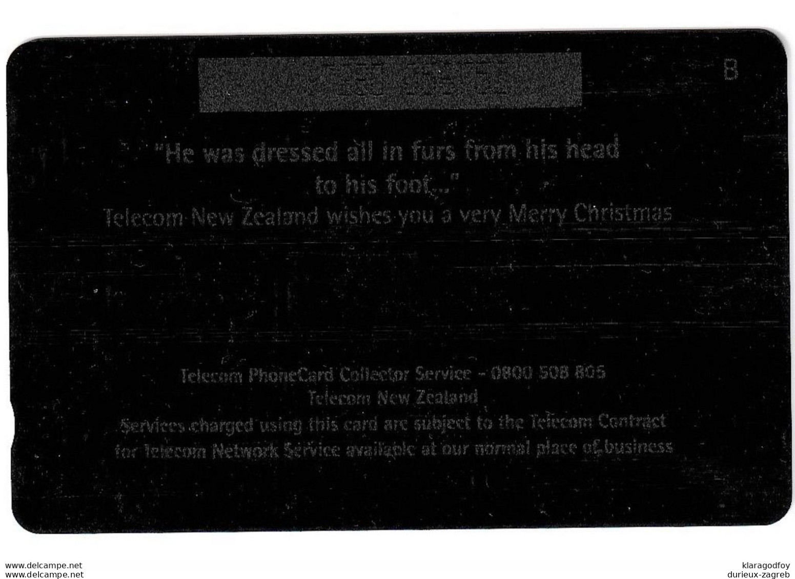 New Zealand Santa Clauss Phonecard Used B210915 - Weihnachten