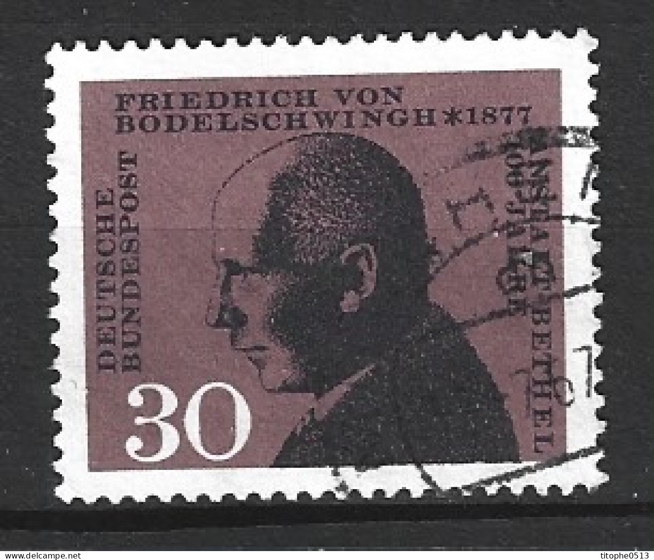 ALLEMAGNE. N°402 Oblitéré De 1967. Friedrich Von Bodelschwingh Fils. - Théologiens