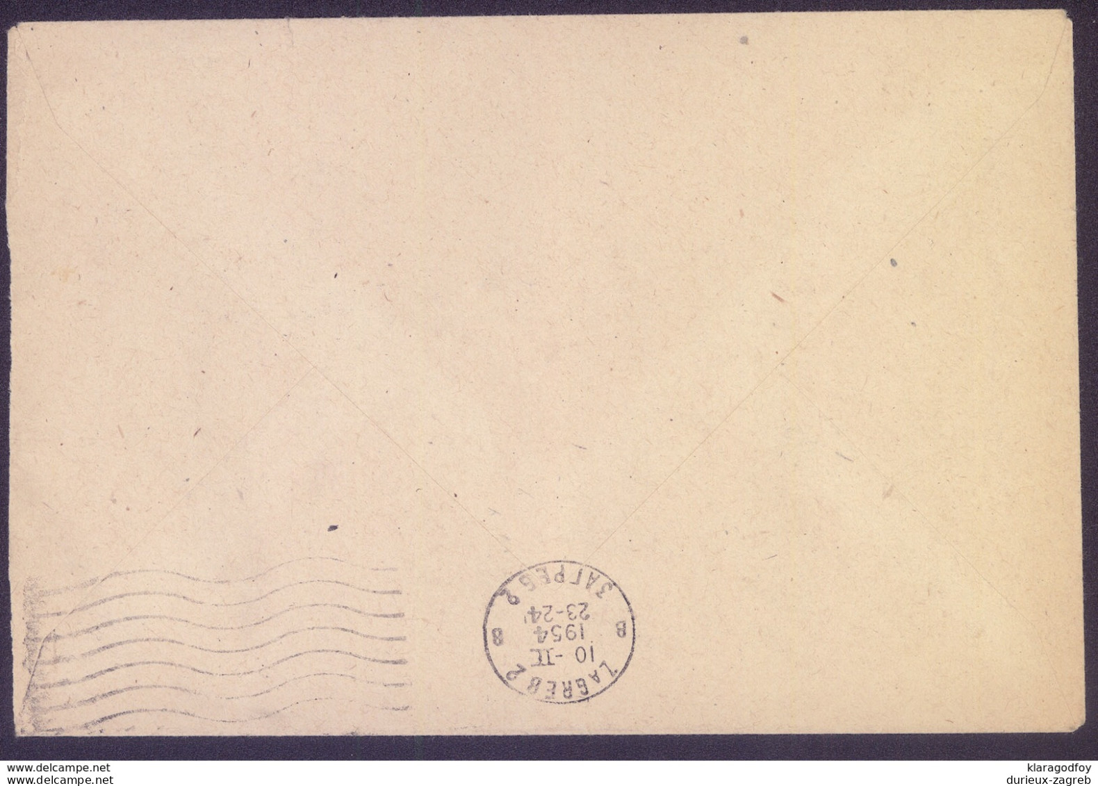 Yugoslavia, Letter Cover Travelled 1954 Vrginmost To Zagreb B170410 - Covers & Documents