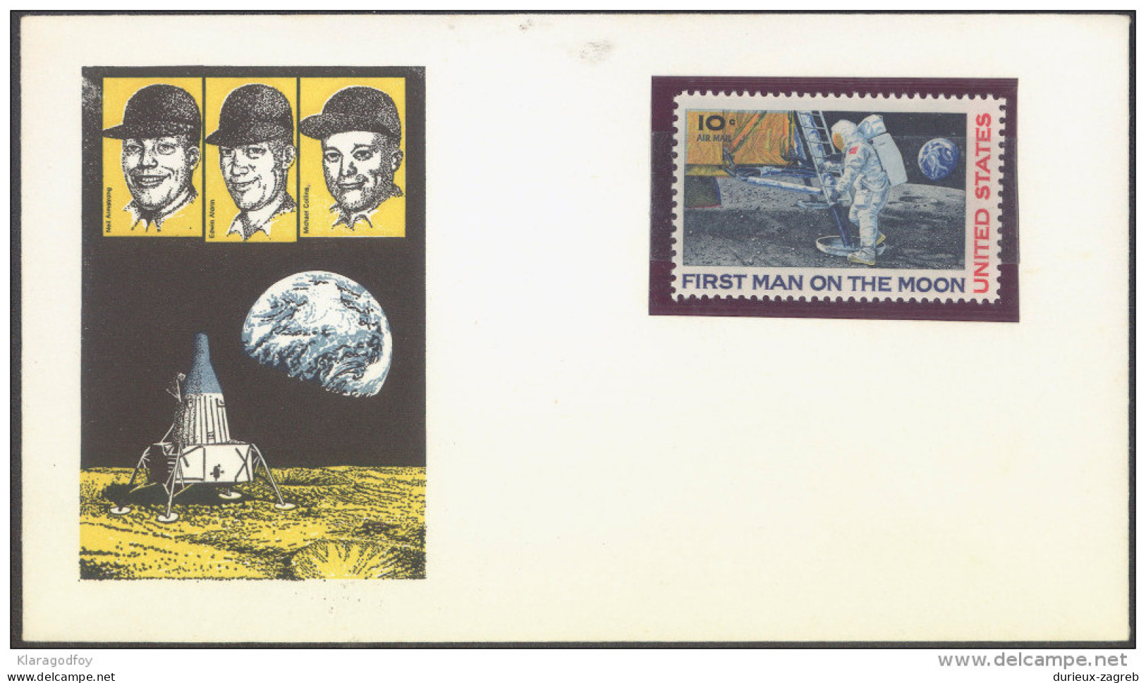 First Man On The Moon Stamp And Special Cover Bb150921 - Sonstige & Ohne Zuordnung