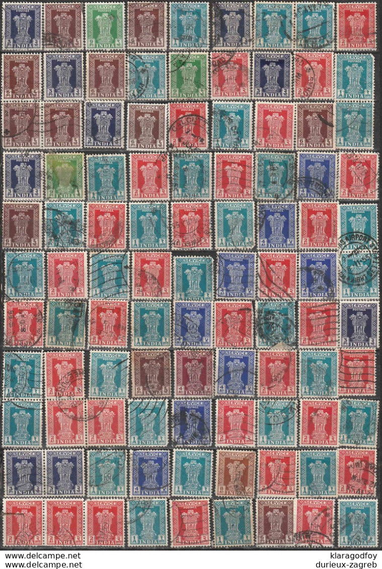 India BOB - Officials And Surcharge Stamps Accumulatio (please Read Description) B190101 - Oblitérés