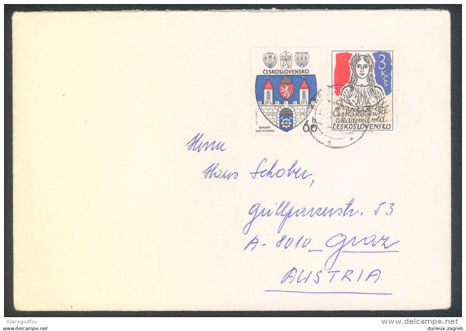 Czechoslovakia Letter Cover Travelled 197? Bb161028 - Lettres & Documents