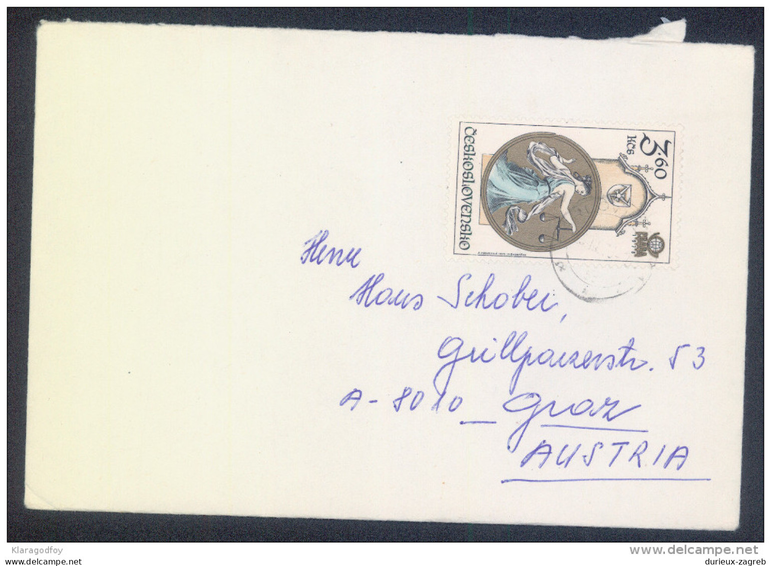 Czechoslovakia Letter Cover Travelled 1979 Bb161028 - Lettres & Documents