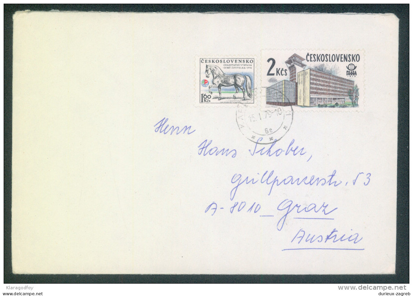 Czechoslovakia Letter Cover Travelled 1979 Bb161028 - Briefe U. Dokumente