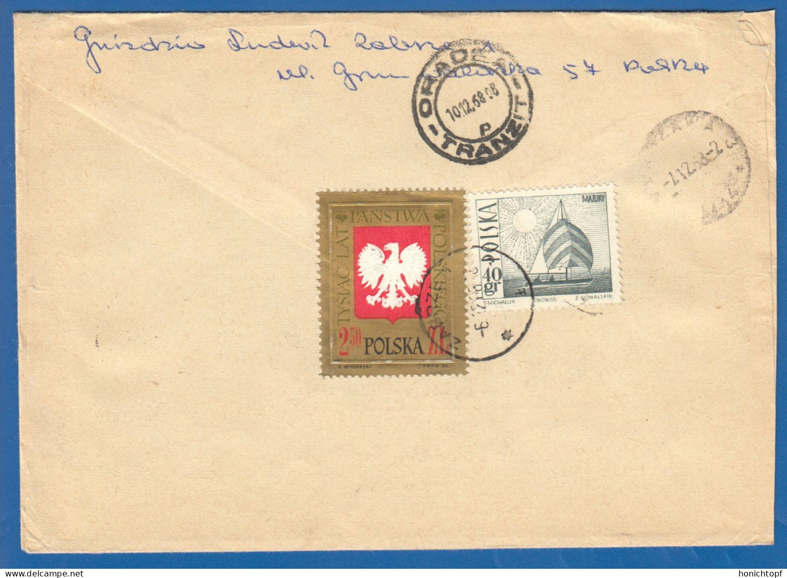 Polen; Registered Cover Zabrze 1; 1968 - Lettres & Documents