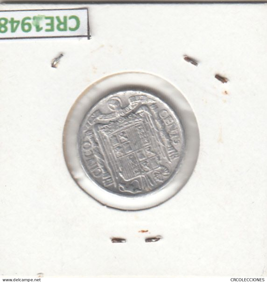 CRE1948 MONEDA ESPAÑA 5 CENTIMOS 1945 EBC - 5 Centimos