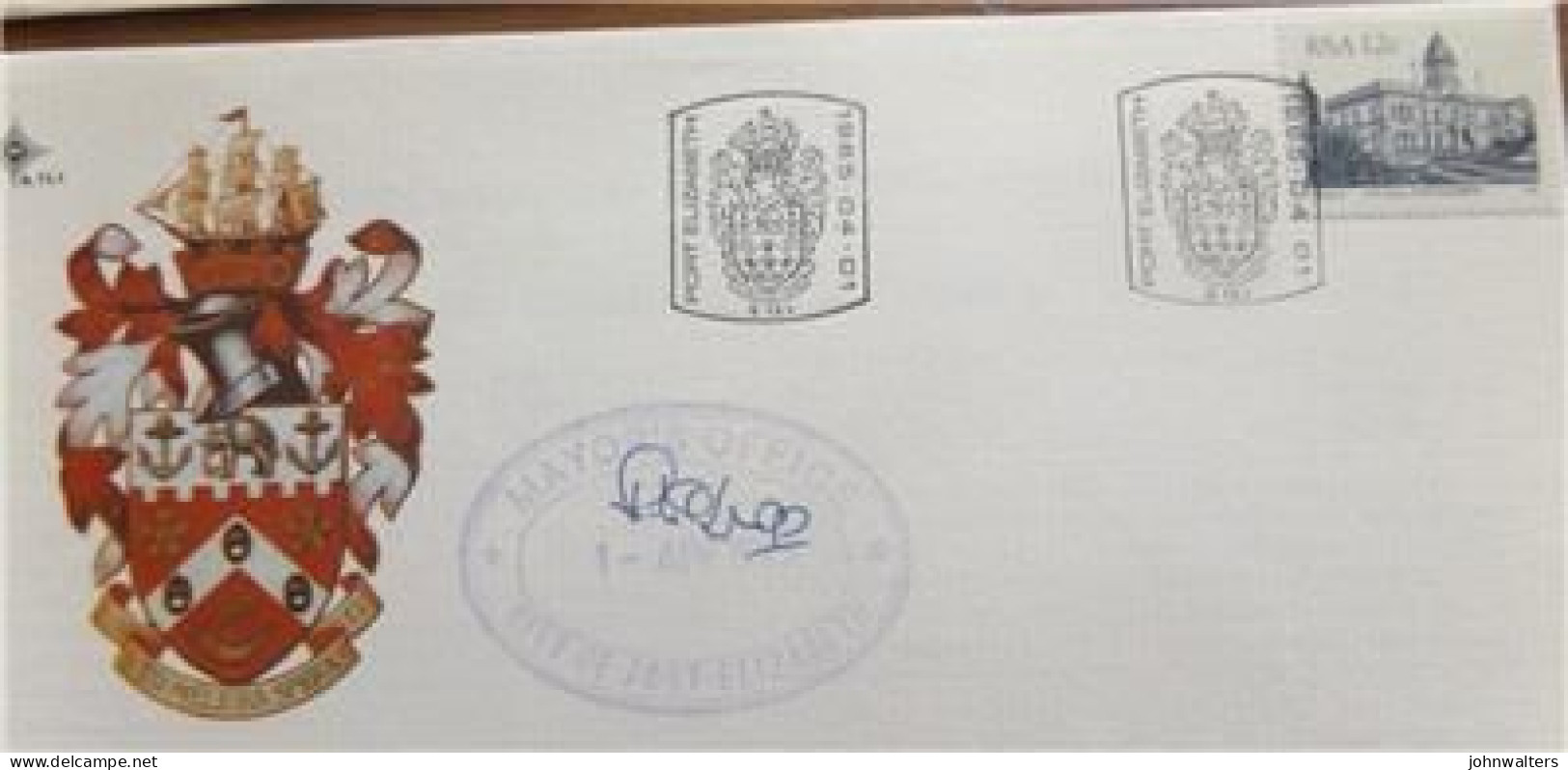 2 FDC RSA 1985 Additional Stamp Value 12c Definitive One Signed Mayor's Office - Storia Postale