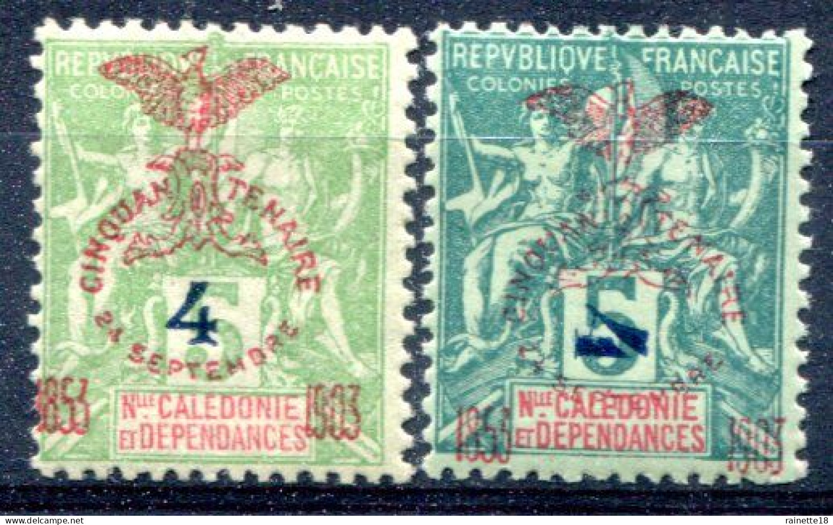 Nouvelle Calédonie     81 * - 83/84 * - Unused Stamps