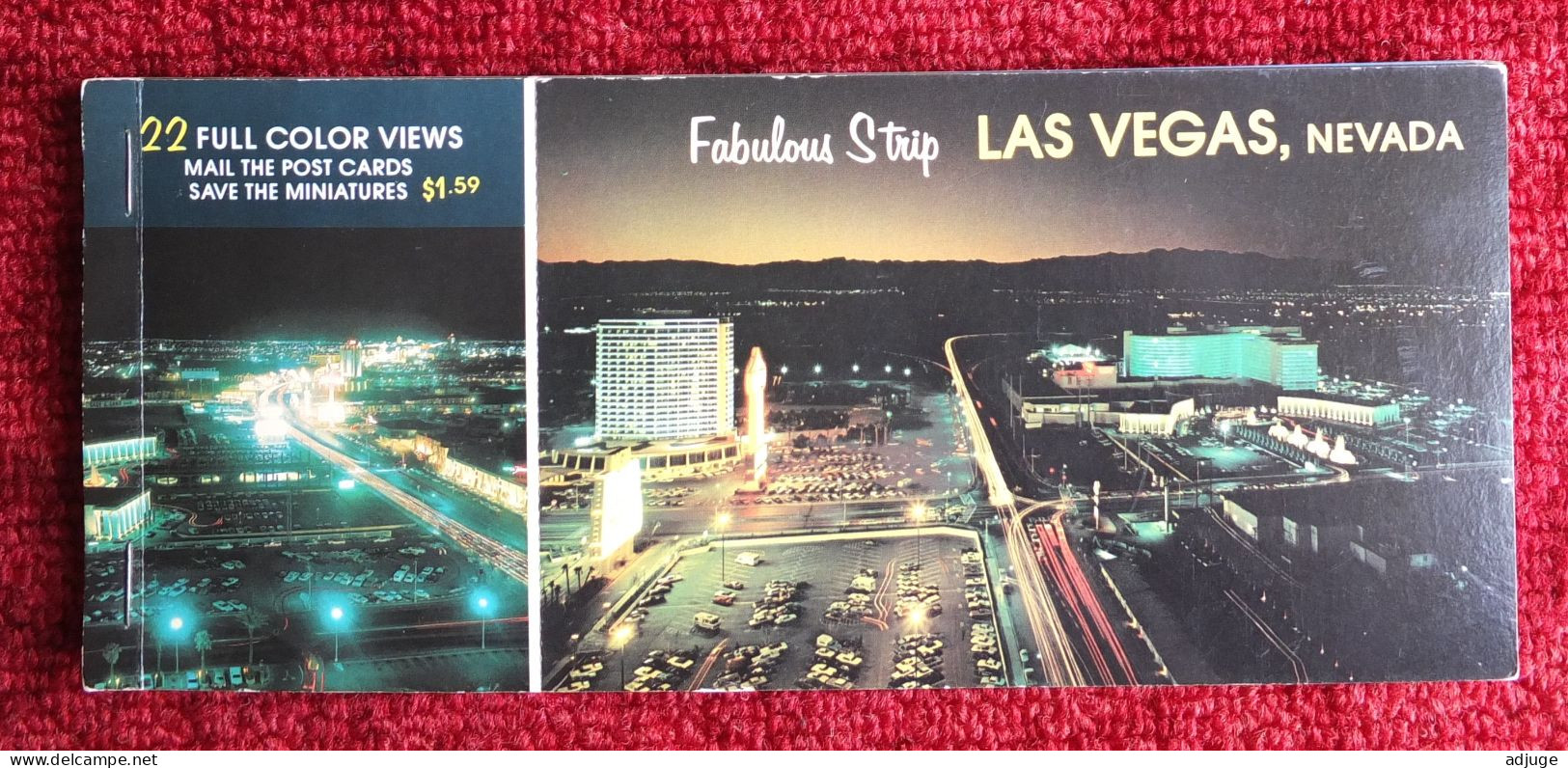 CPM * USA *  22 FULL Color VIEWS + Miniatures- Fabulous Strip LAS VEGAS _ Hotels A. Casinos *SUP=>Sca Recto/verso - Albuquerque