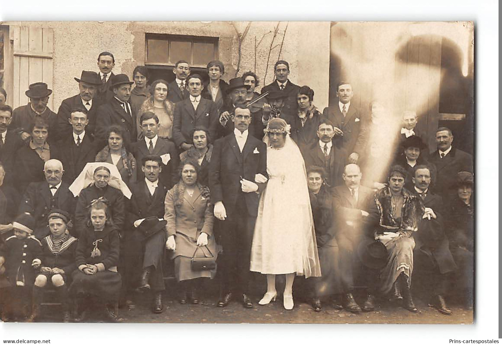 CPA Carte Photo St Saint Priest Scene De Mariage - J.B. Boudeau Photos - Saint Priest Taurion