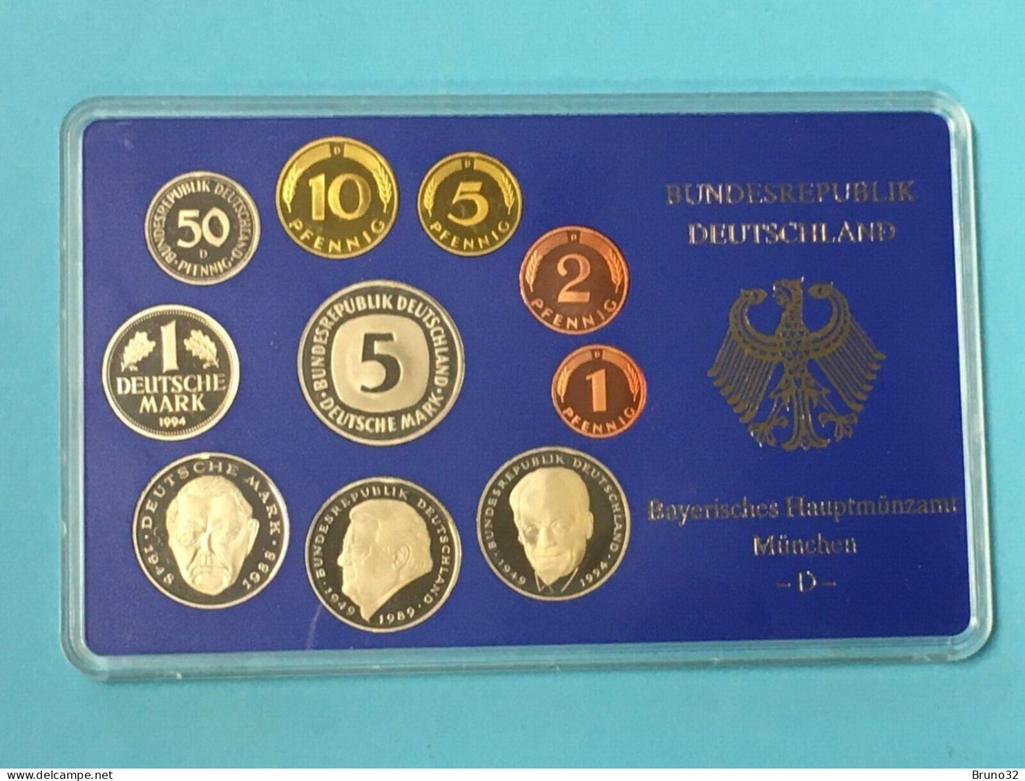 BRD - GERMANIA FEDERALE - 1994 D PROOF - Set Di Monete Divisionali - Mint Sets & Proof Sets