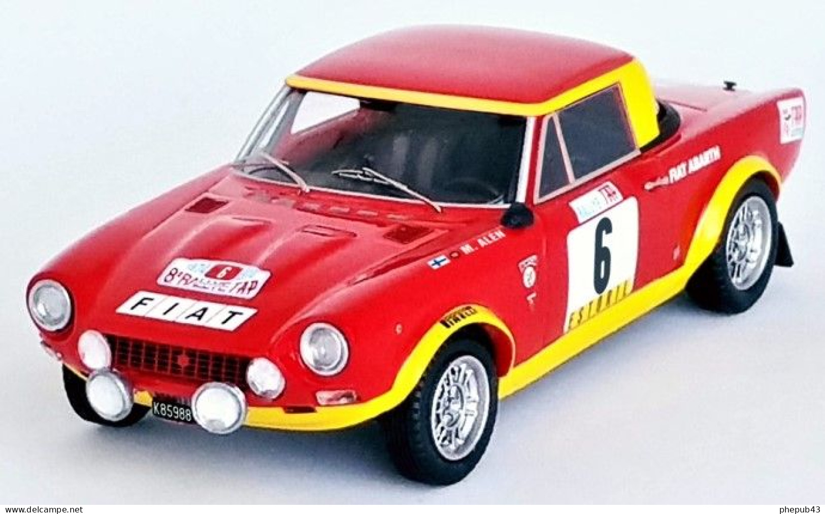 Fiat 124 Abarth - 3rd TAP Rallye Portugal 1974 #6 - Markku Alén/Ilkka Kivimaki - Troféu - Trofeu